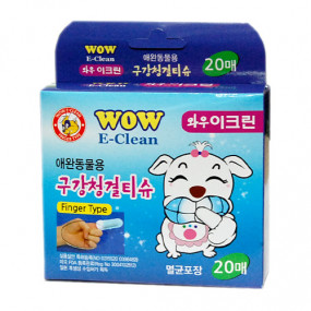 와우 이크린 구강청결티슈(20매)
